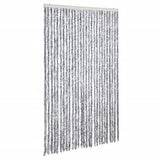 Vidaxl Fly Curtain 118x220 cm CHENILLE BLANC ET GRENE