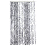 Vidaxl Fly Curtain 118x220 cm CHENILLE BLANC ET GRENE