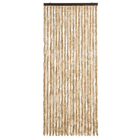 Vidaxl Fly Curtain 56x200 cm CHENILLE BEIGE