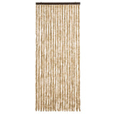 Cortina de mosca Vidaxl 56x200 cm chenille beige