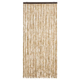 Vidaxl Fly Curtain 90x200 cm Chenille Beige