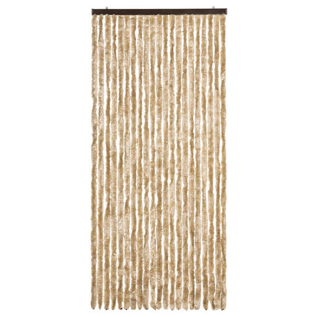 Vidaxl Fly Curtain 90x200 cm CHENILLE BEIGE