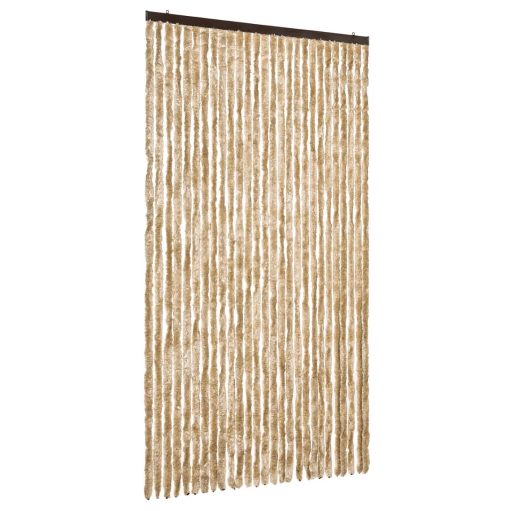 Vidaxl Fly Vorhang 118x220 cm Chenille Beige