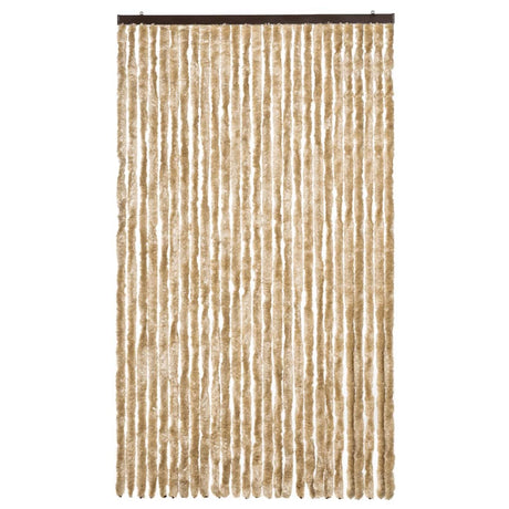 Vidaxl Fly Curtain 118x220 cm CHENILLE BEIGE