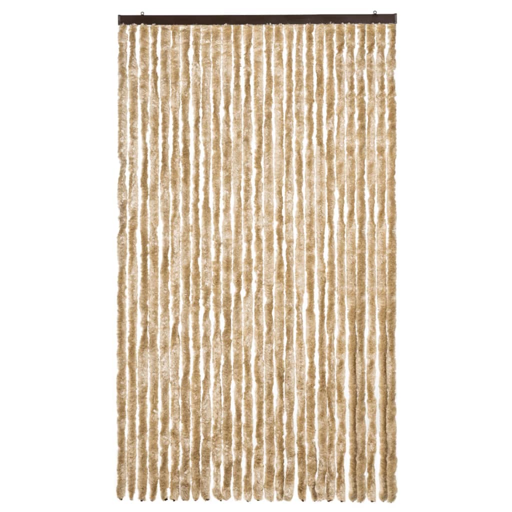 Vidaxl Fly Vorhang 118x220 cm Chenille Beige