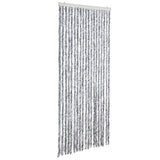 Vidaxl Fly Curtain 56x200 cm Clenille Silver Coloted