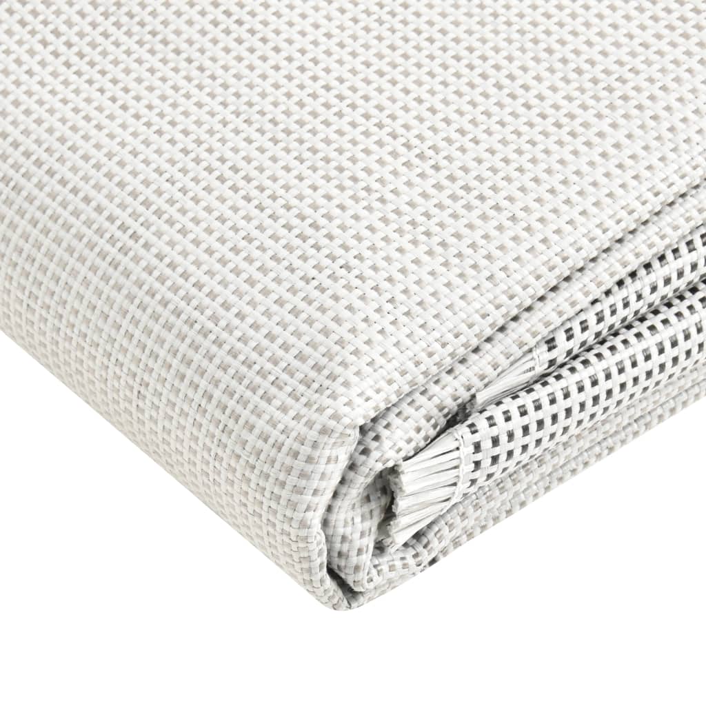 Tapis de tente Vidaxl 650x300 cm gris