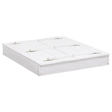 Vidaxl Sandbox 95x90x15 cm Vurenhout White