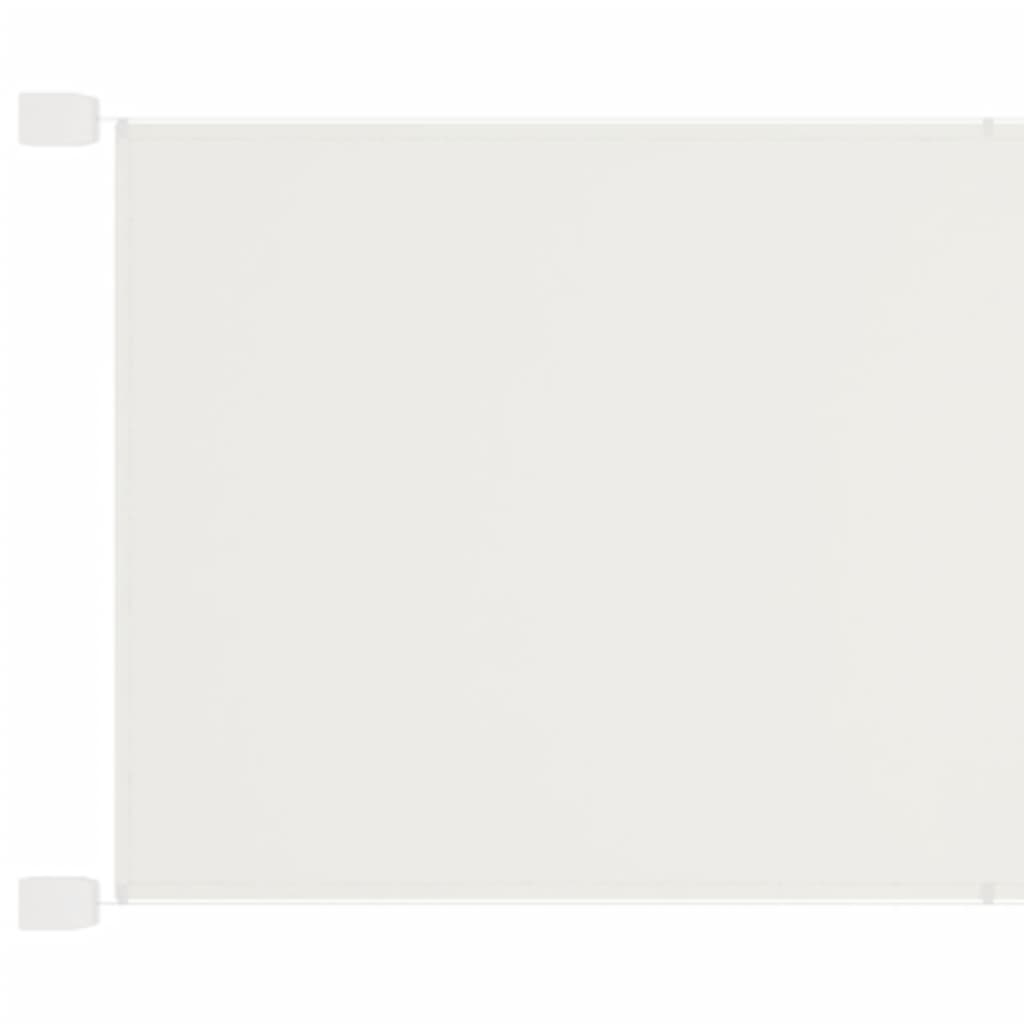 Vidaxl luifel vertical 60x600 cm tissu oxford blanc