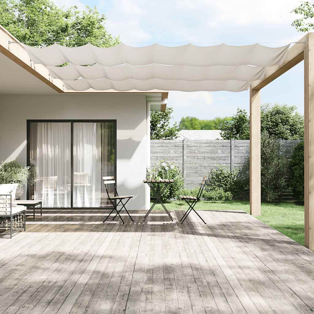 Vidaxl luifel vertical 60x800 cm tissu oxford blanc