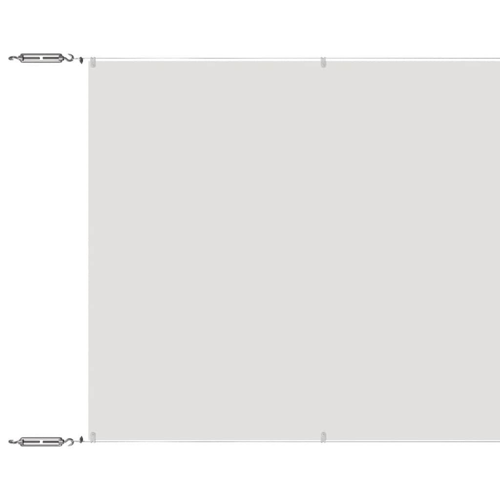 Vidaxl luifel vertical 100x1000 cm tissu oxford blanc