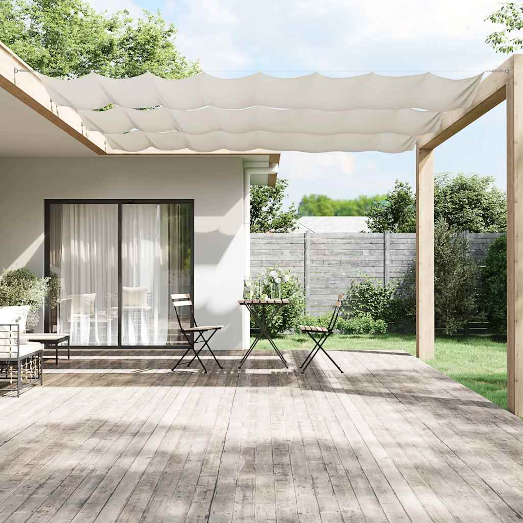 Vidaxl luifel vertical 100x1000 cm tissu oxford blanc