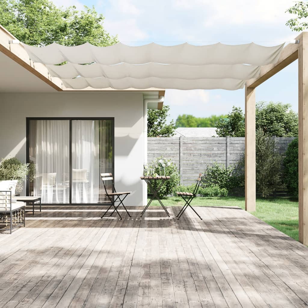Vidaxl luifel vertical 100x1000 cm tissu oxford blanc