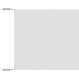 Vidaxl luifel vertical 180x1200 cm tissu oxford blanc