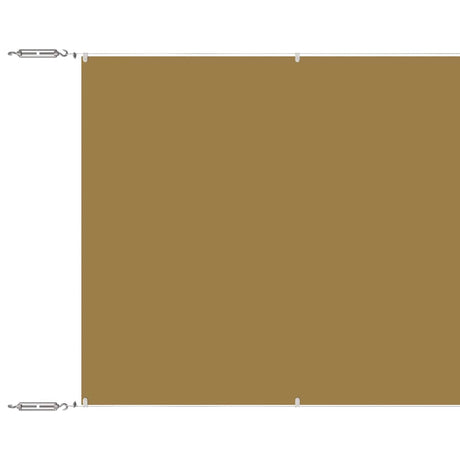 Vidaxl Luifel Vertical 60x600 cm Oxford Fabric Beige