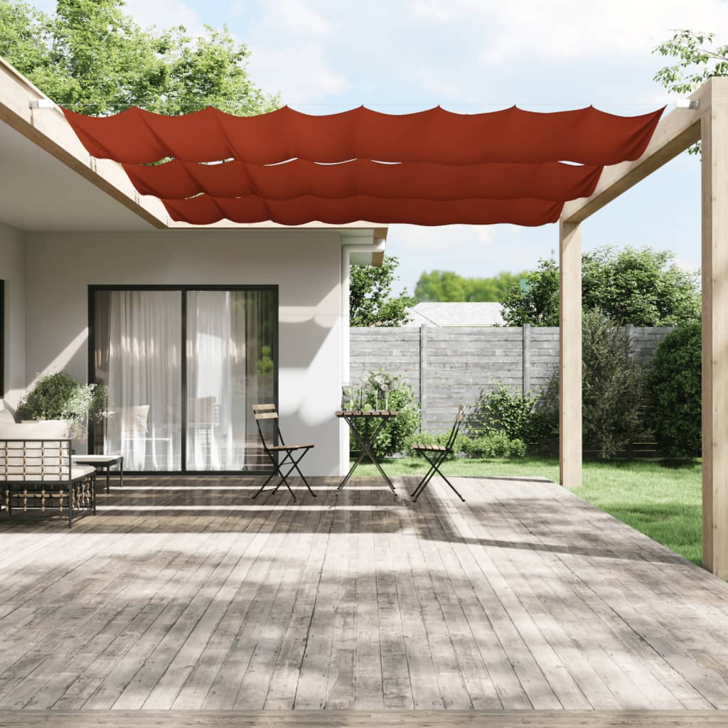 Vidaxl liifel vertikal 140x420 cm Oxford Stoff Terracotta -kotta -Colored