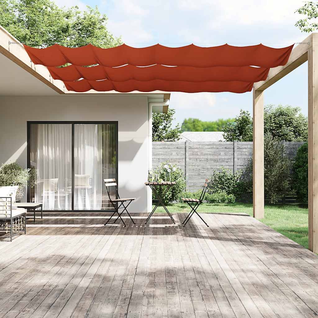 Vidaxl Luifel Vertical 180x800 cm Oxford Fabric Terracotta -Colored