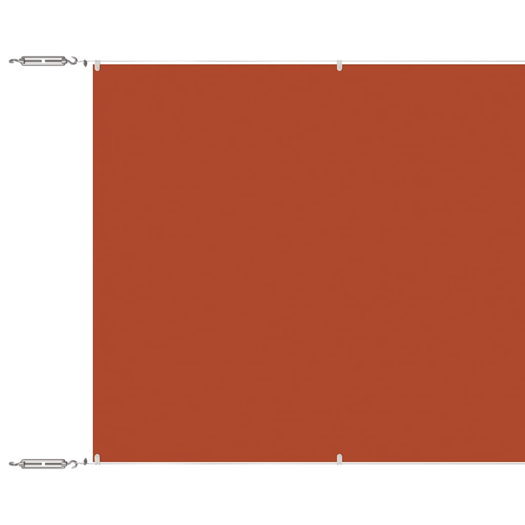 Vidaxl Luifel Vertical 180x1200 cm Oxford tissu terre cuite -colored