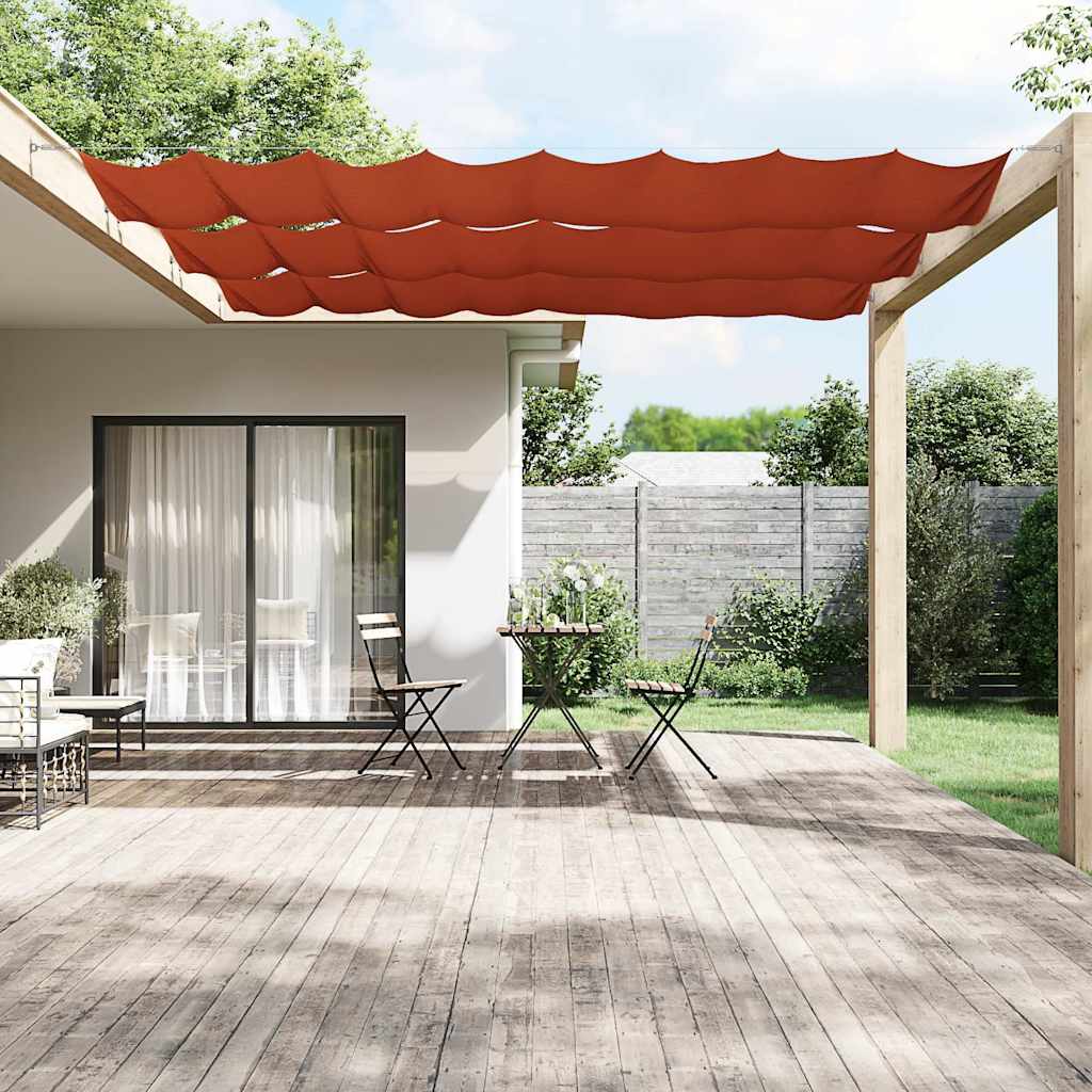 Vidaxl Luifel Vertical 180x1200 cm Oxford tissu terre cuite -colored
