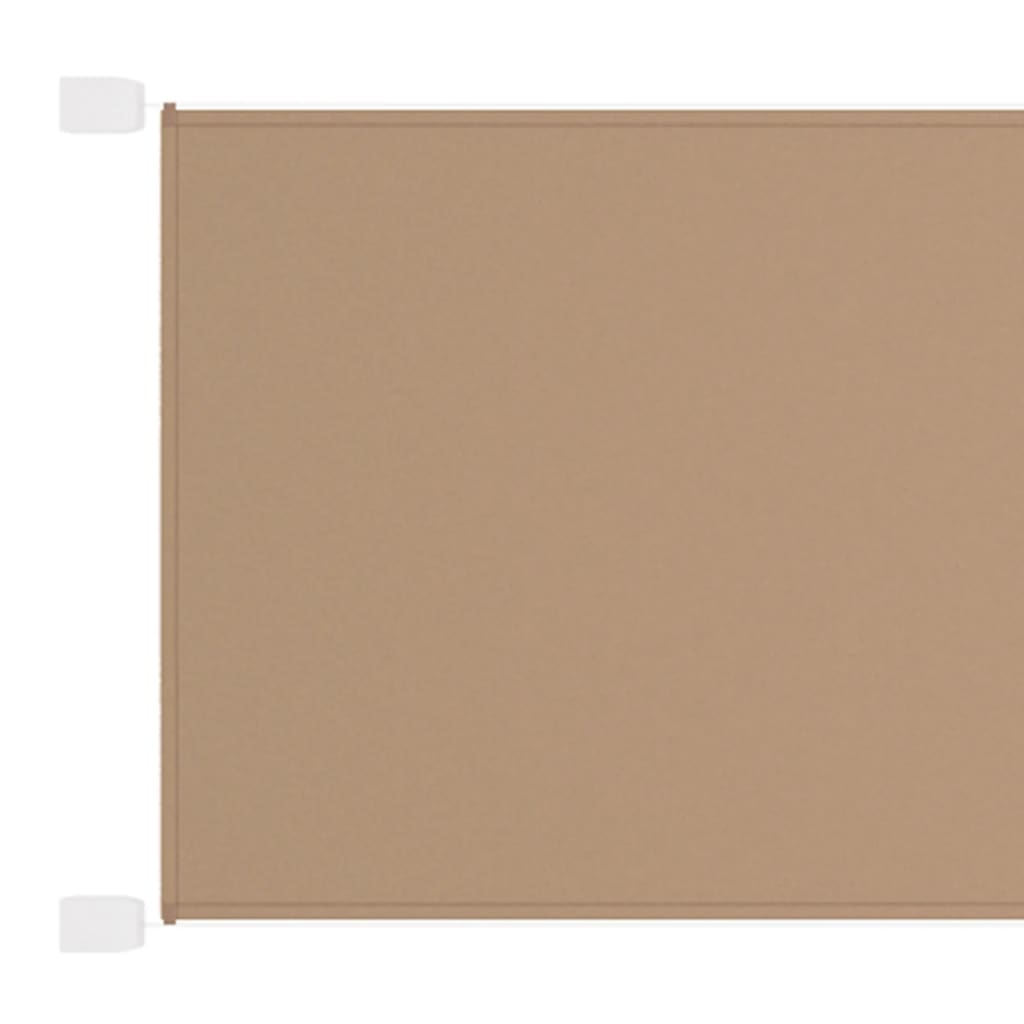 Vidaxl luifel vertical 60x600 cm oxford tissu taupe