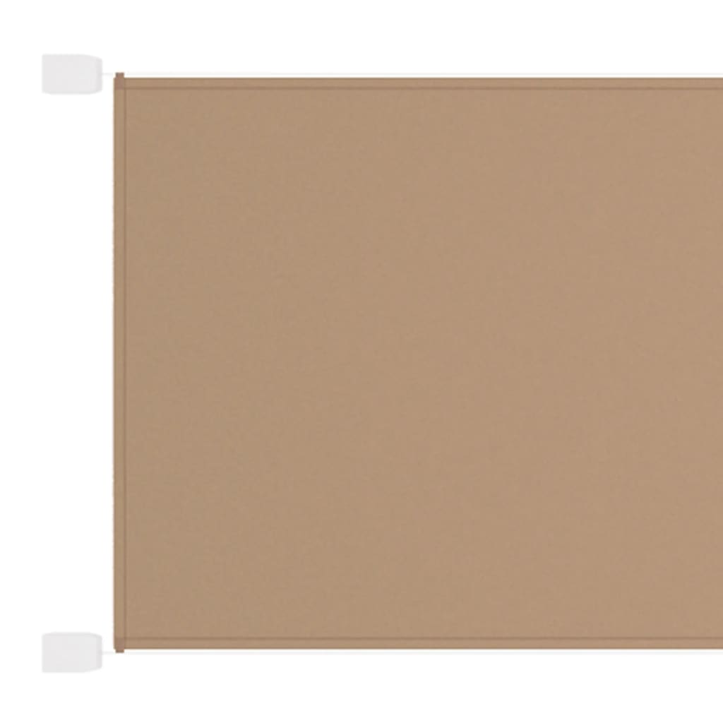 Vidaxl luifel pionowy 60x600 cm Oxford Fabric Taupe