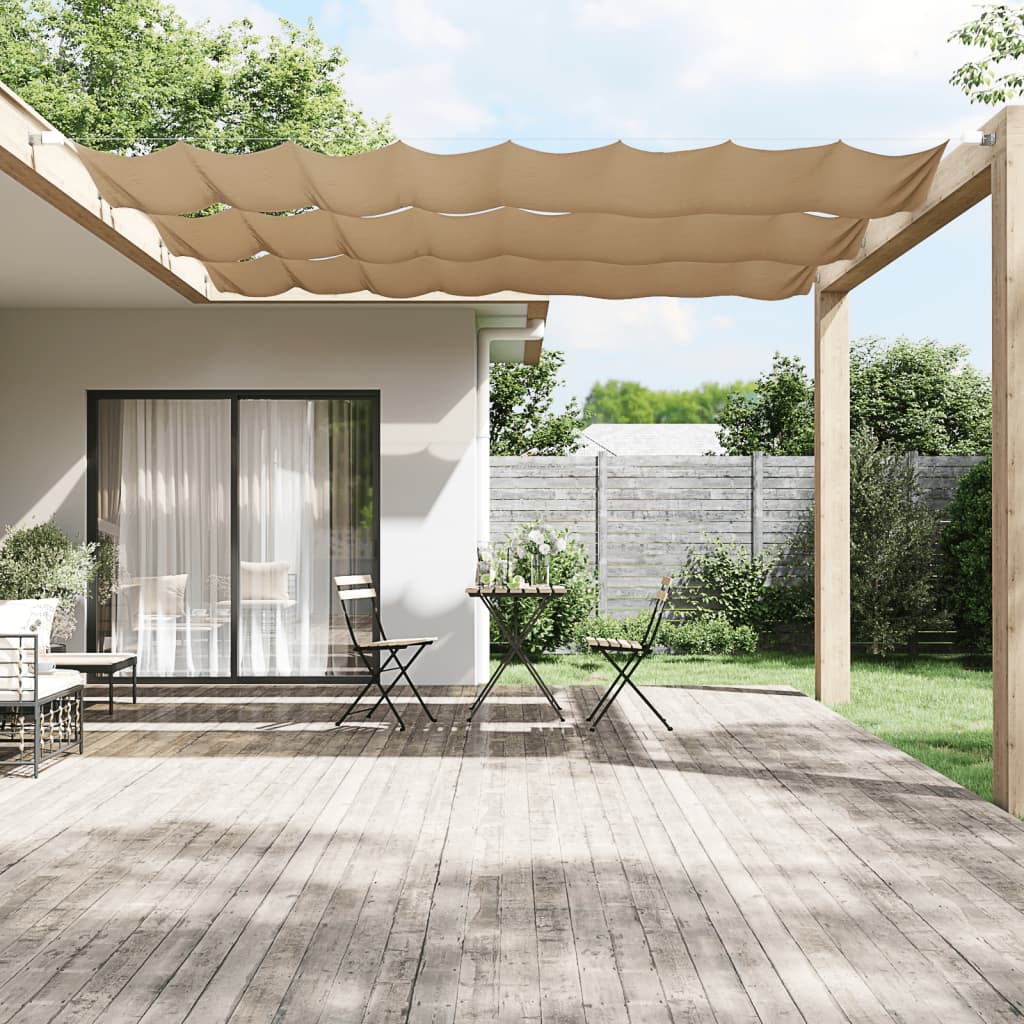 Vidaxl Luifel Vertical 60x800 cm Oxford tissu taupe