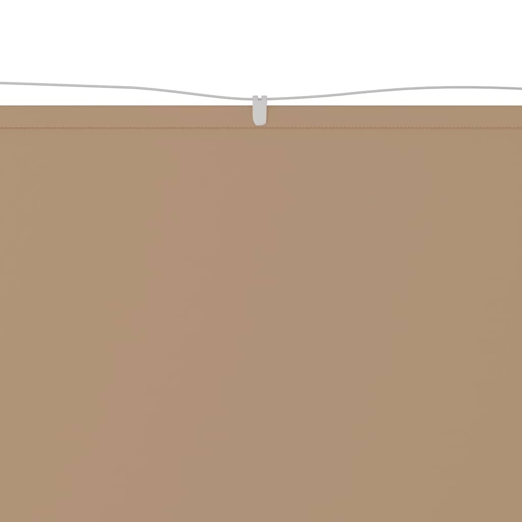 Vidaxl luifel vertical 60x1000 cm oxford tissu taupe