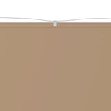 Vidaxl luifel pionowy 60x1000 cm Oxford Fabric Taupe