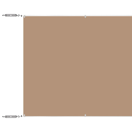 Vidaxl Luifel Vertical 60x1200 cm Oxford tissu taupe