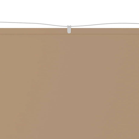 Vidaxl Luifel Vertical 60x1200 cm Oxford tissu taupe