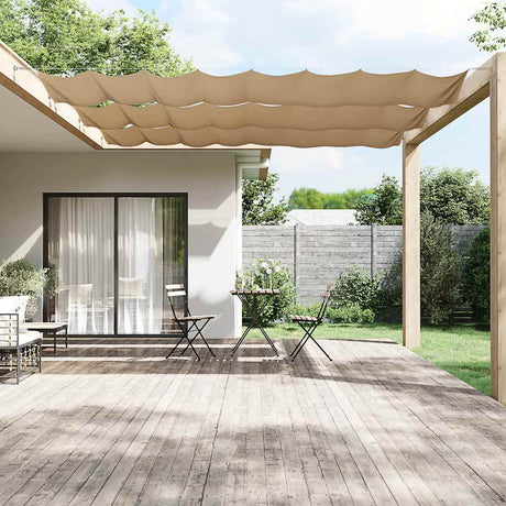 Vidaxl Luifel Vertical 60x1200 cm Oxford tissu taupe