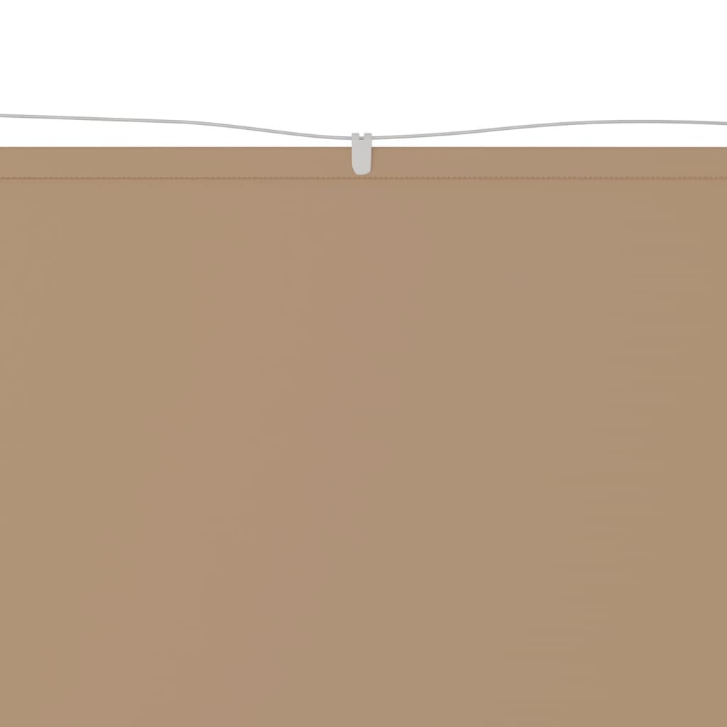 Vidaxl Luifel Vertical 100x360 cm Oxford tissu taupe