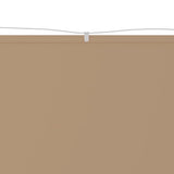 Vidaxl luifel vertical 100x420 cm oxford tissu taupe
