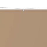 Vidaxl Luifel Vertical 100x600 cm Oxford tissu taupe