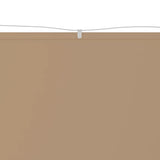 Vidaxl luifel pionowy 100x600 cm Oxford Fabric Taupe