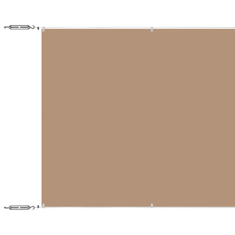 Vidaxl Luifel Vertical 100x100 cm Oxford tissu taupe