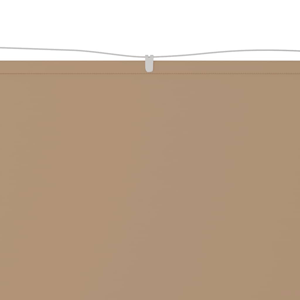 Vidaxl Luifel Vertical 100x1200 cm Oxford tissu taupe