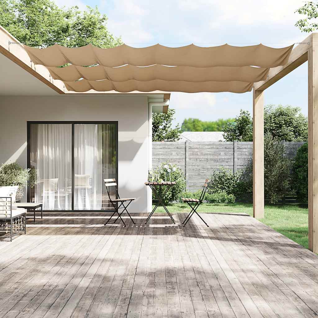 Vidaxl Luifel Vertical 100x1200 cm Oxford tissu taupe