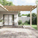 Vidaxl Luifel Vertical 100x1200 cm Oxford tissu taupe