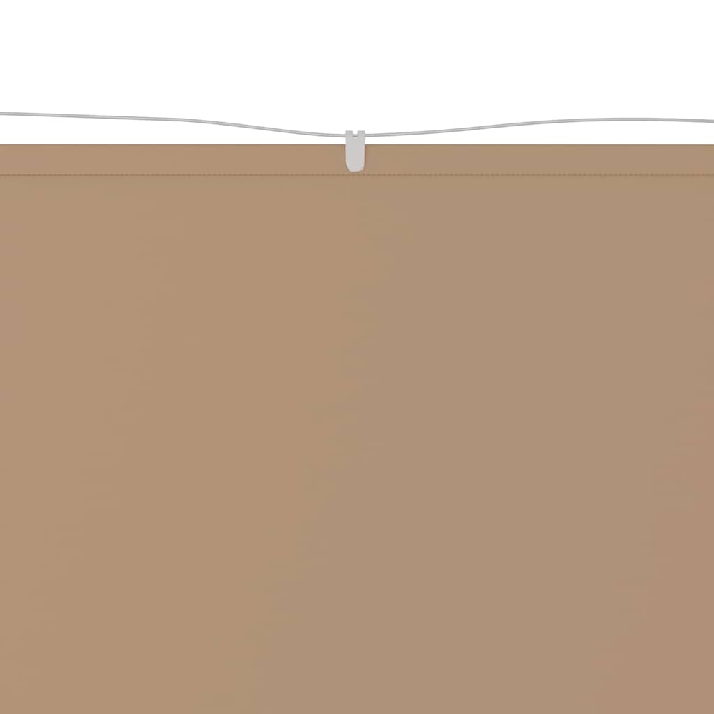 Vidaxl Luifel Vertical 140x420 cm Oxford tissu taupe