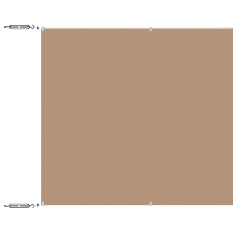 Vidaxl Luifel Vertical 140x800 cm Oxford tissu taupe