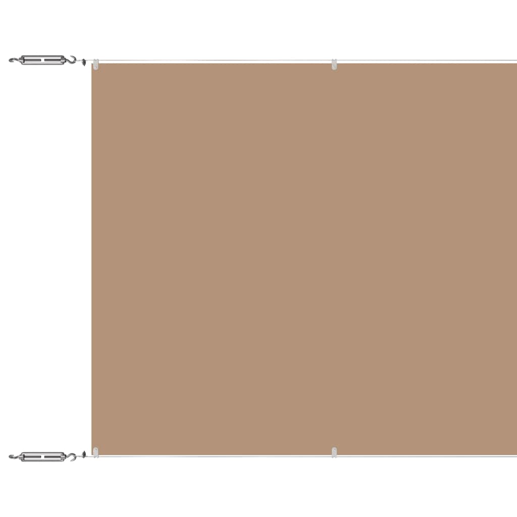 Vidaxl luifel vertical 180x1000 cm oxford tissu taupe