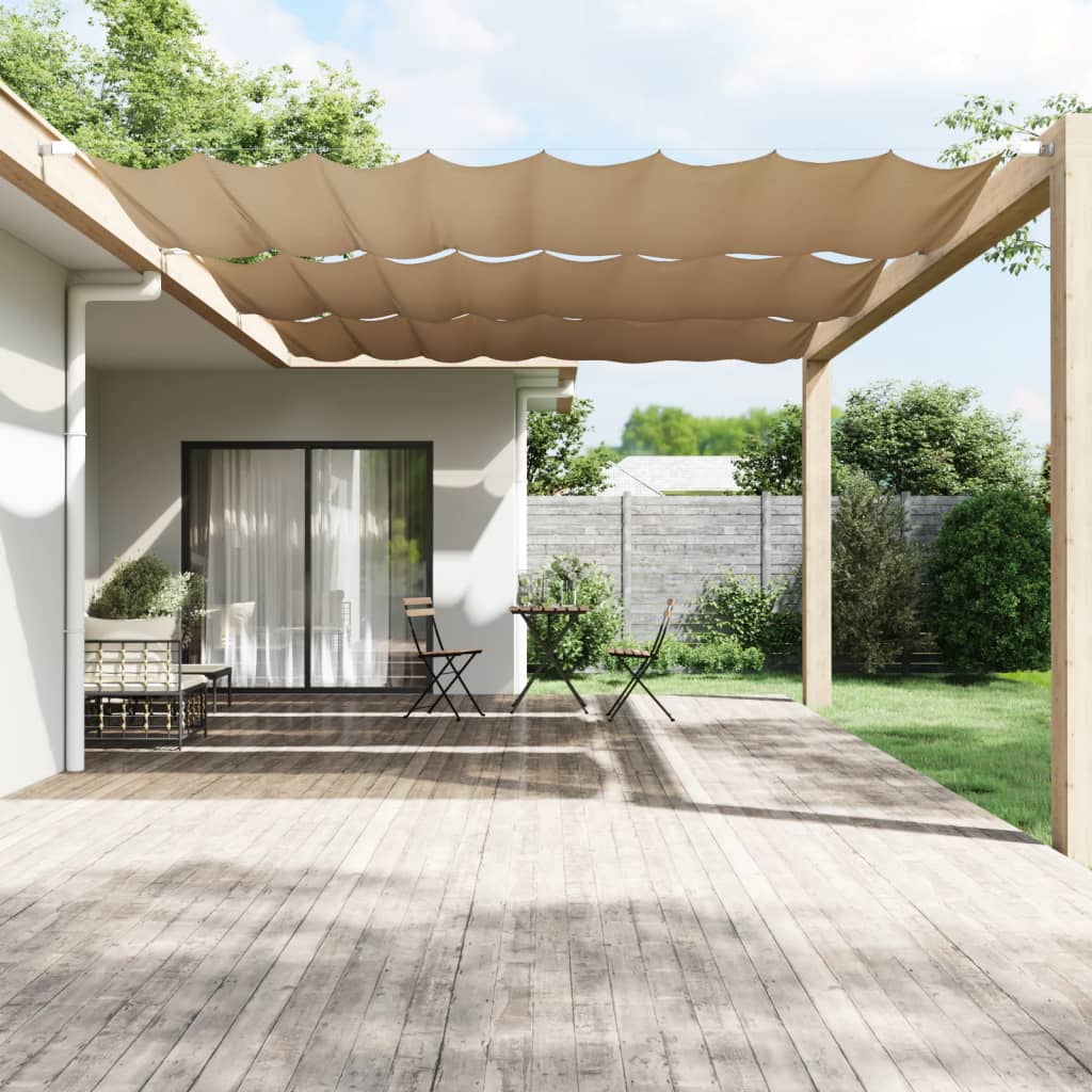 Vidaxl Luifel Vertical 200x360 cm Oxford tissu taupe
