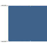 Vidaxl Luifel Vertical 60x1000 cm Oxford tissu bleu