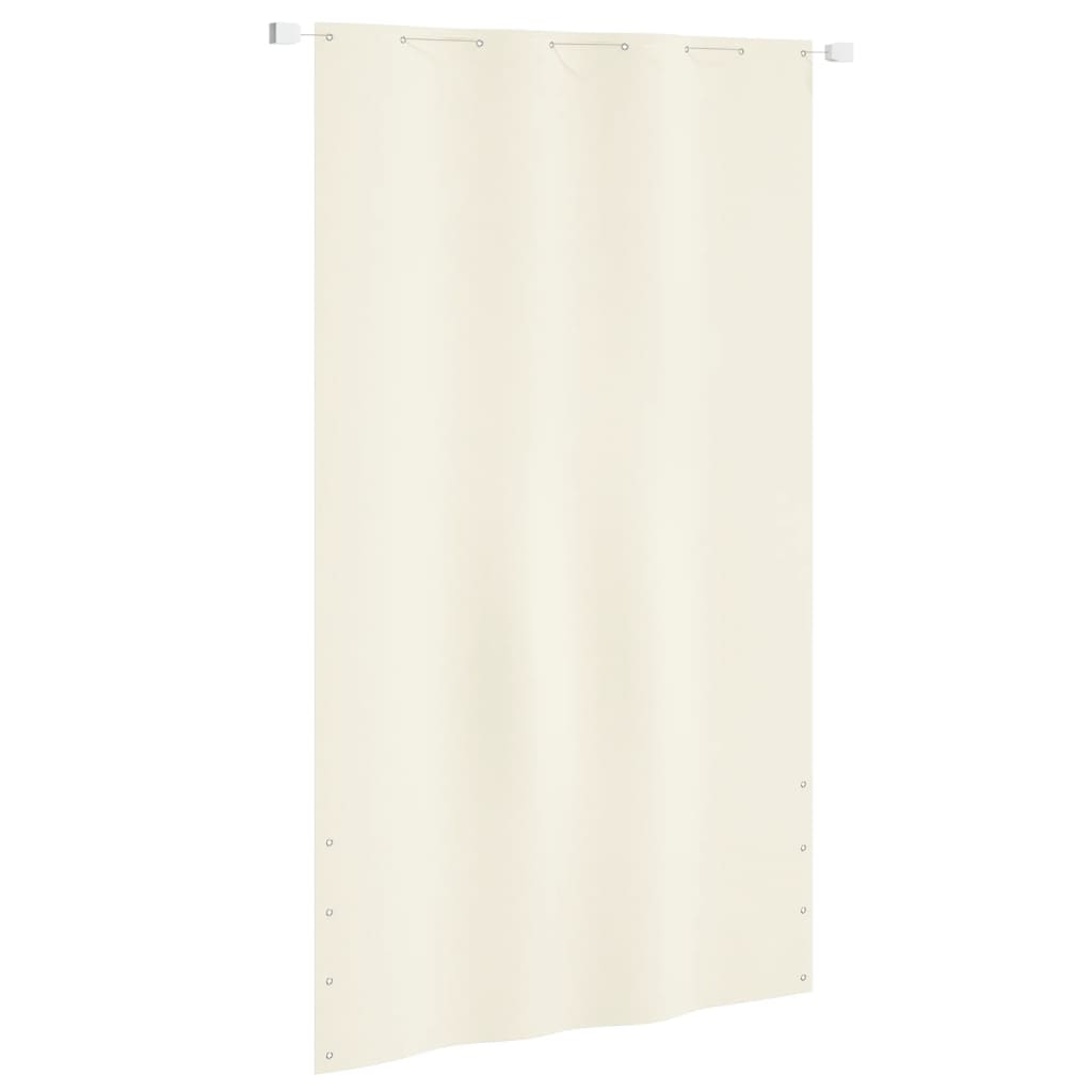 VidaXL Balcony screen 140x240 cm Oxford fabric cream -colored