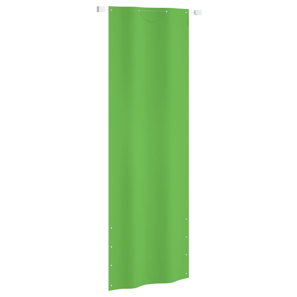 Écran de balcon Vidaxl 80x240 cm Oxford tissu vert clair