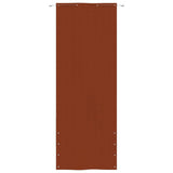 Écran de balcon Vidaxl 80x240 cm Oxford tissu en terre cuite -colored