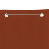 Écran de balcon Vidaxl 80x240 cm Oxford tissu en terre cuite -colored