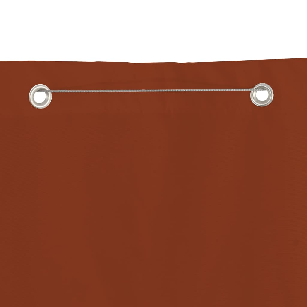 Vidaxl Balkon ekran 140x240 cm Oxford Fabric Terracotta -Colored