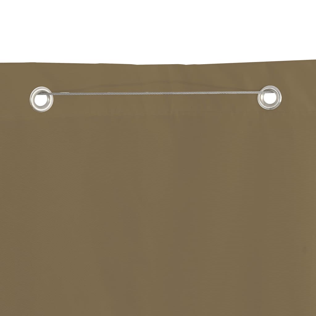 Vidaxl balkongskjerm 120x240 cm Oxford Fabric Taupe